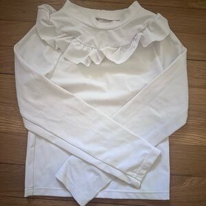 Janie and Jack White Ruffle Rashguard